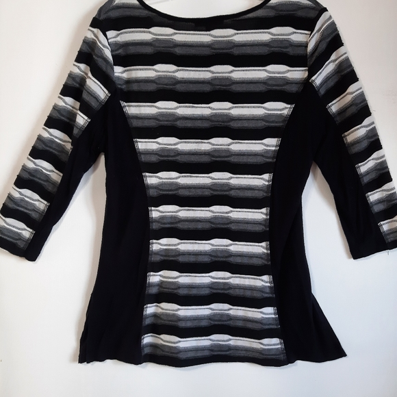 Women's L Vivian Wong Shirt Black/white - Picture 4 of 4